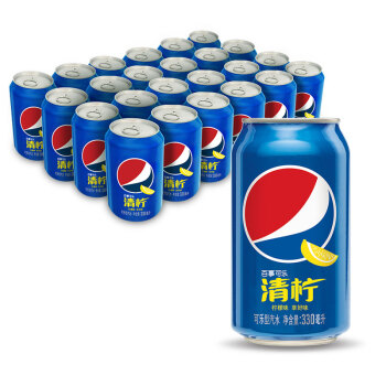 百事可乐 Pepsi 清柠味汽水 碳酸饮料 330ml*24