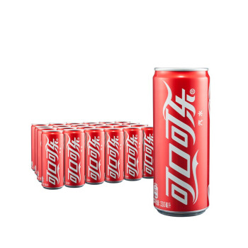 可口可乐 Coca-Cola 汽水 碳酸饮料 330ml*2
